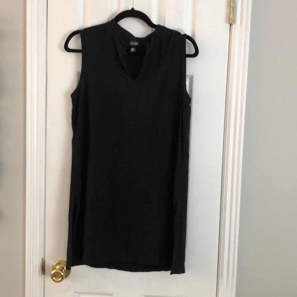 Eileen Fisher Sleeveless Black Tunic
